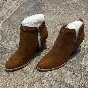 Dolce Vita Brown Suede Ankle Booties